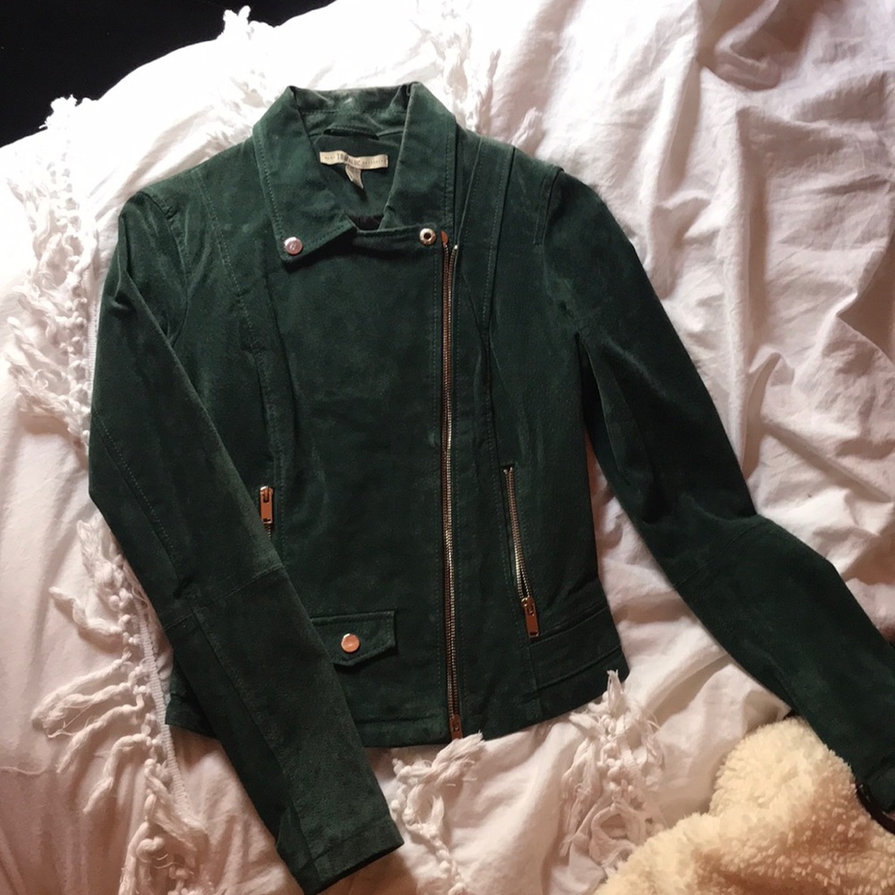 Zara Suede Moto Jacket
